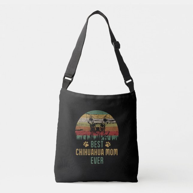 Chihuahua mom crossbody bag (Front)