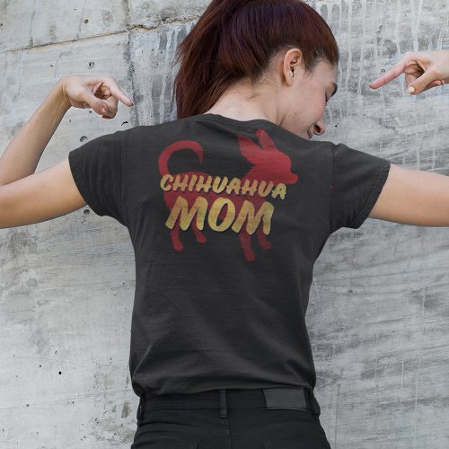 Chihuahua Mom Distressed Vintage Style T_Shirt