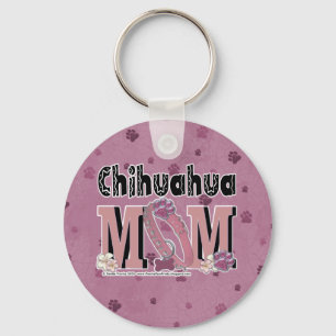 Chihuahua MOM Keychain
