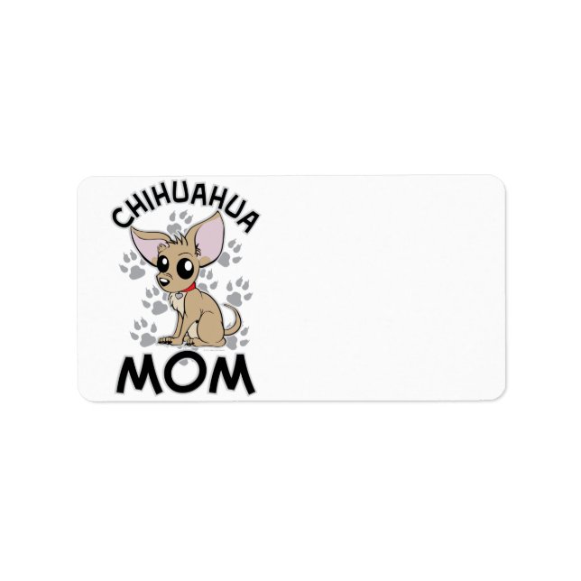 Chihuahua Mom Label (Front)