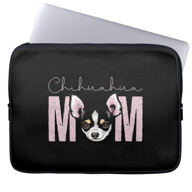 Chihuahua Mom Laptop Sleeve (Front)