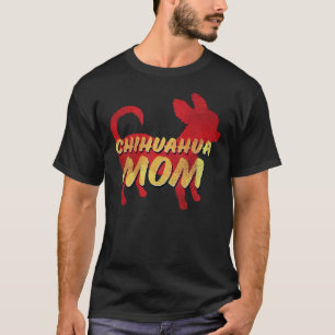 Chihuahua Mom Retro Distressed Style T-Shirt