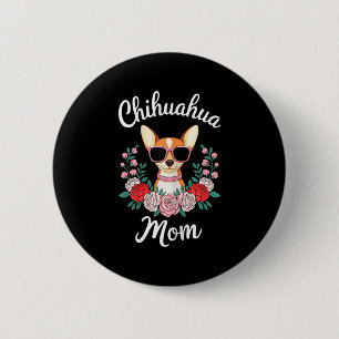 Chihuahua Mom Shirt Women Chihuahua Owner Mothers Button