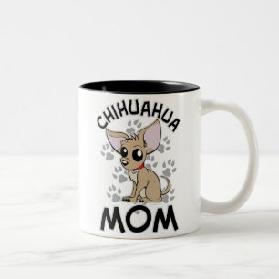 Chihuahua Mom Two-Tone Coffee Mug