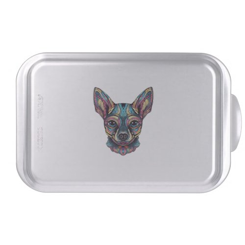 Chihuahua  Mosaic  Geometrical  Art  Dog        Cake Pan