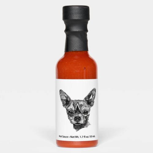Chihuahua Mosaic Geometrical Art Dog Hot Sauces