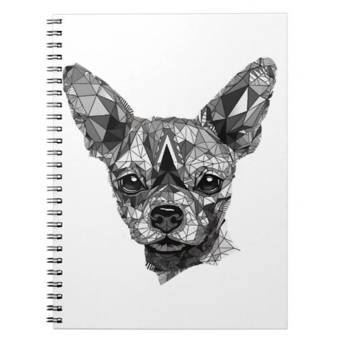 Chihuahua Mosaic Geometrical Art Dog Notebook