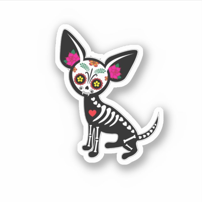Chihuahua Muerta Sticker (Front)