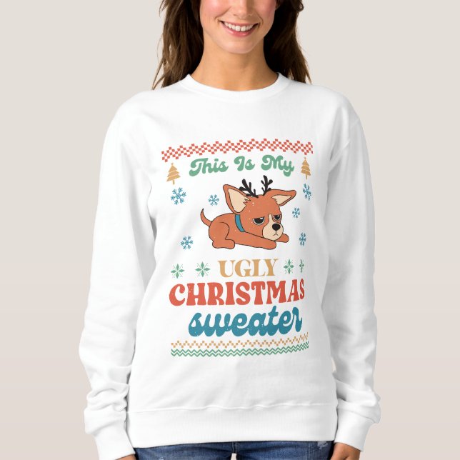 Chihuahua My Ugly Christmas Sweater  (Front)
