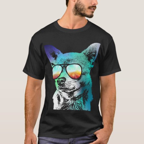 Chihuahua Neon Dog Shirt_1 T_Shirt