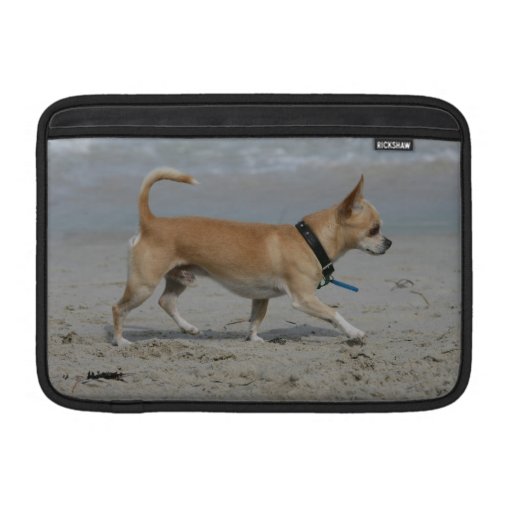 Chihuahua on Beach MacBook Air Sleeve | Zazzle