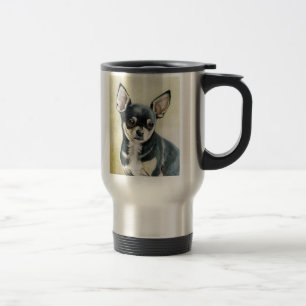 Chihuahua Original Dog Art Travel Mug