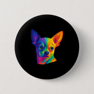 Chihuahua P Art Rtrait For Dog Owners  Button