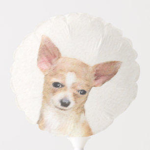 Chihuahua Painting - Cute Original Dog Art Balloon