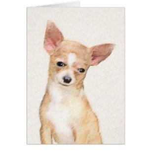 Chihuahua Painting - Cute Original Dog Art Cards