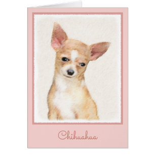 Chihuahua Painting - Cute Original Dog Art Cards