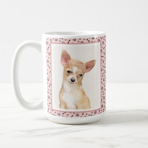 Chihuahua Painting _ Cute Original Dog Art Coffee Mug