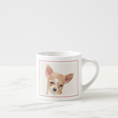 Chihuahua Painting _ Cute Original Dog Art Espresso Cup