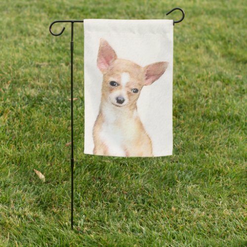 Chihuahua Painting _ Cute Original Dog Art Garden Flag