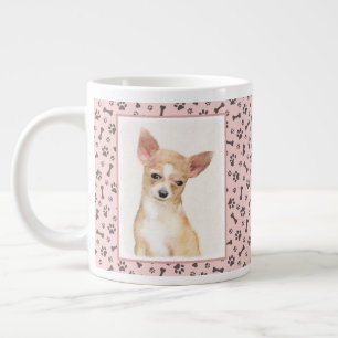 Chihuahua Painting - Cute Original Dog Art Giant Coffee Mug