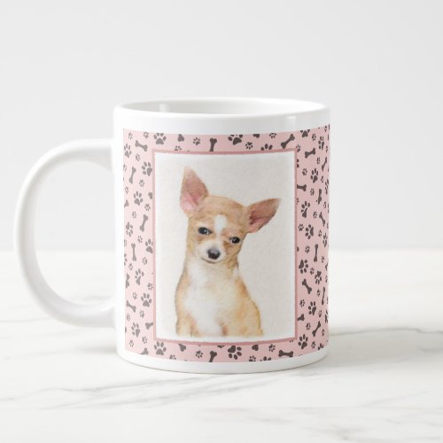 Chihuahua Painting _ Cute Original Dog Art Giant Coffee Mug