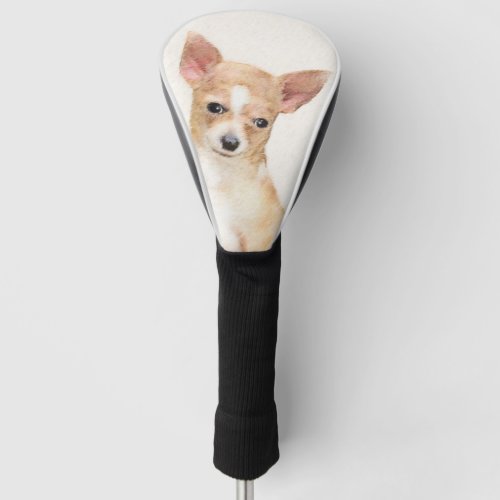 Chihuahua Painting _ Cute Original Dog Art Golf Head Cover