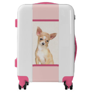 Chihuahua Painting - Cute Original Dog Art Luggage