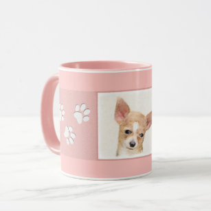 Chihuahua Painting - Cute Original Dog Art Mug