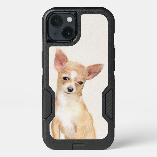 Chihuahua Painting - Cute Original Dog Art Otterbox iPhone Case (Back)