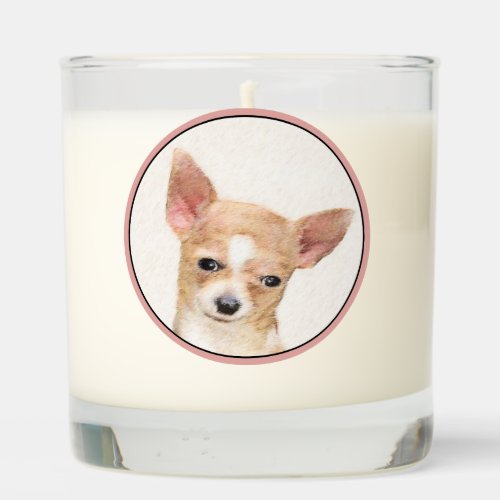 Chihuahua Painting _ Cute Original Dog Art Scented Candle