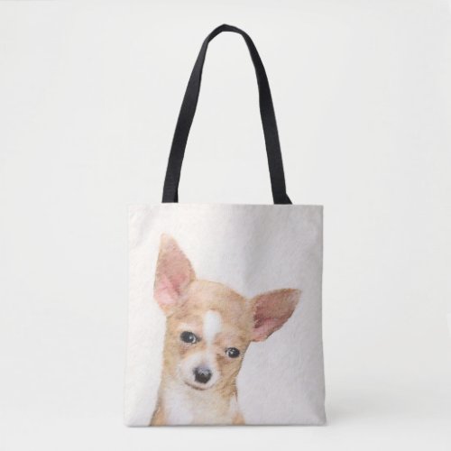 Chihuahua Painting _ Cute Original Dog Art Tote Bag