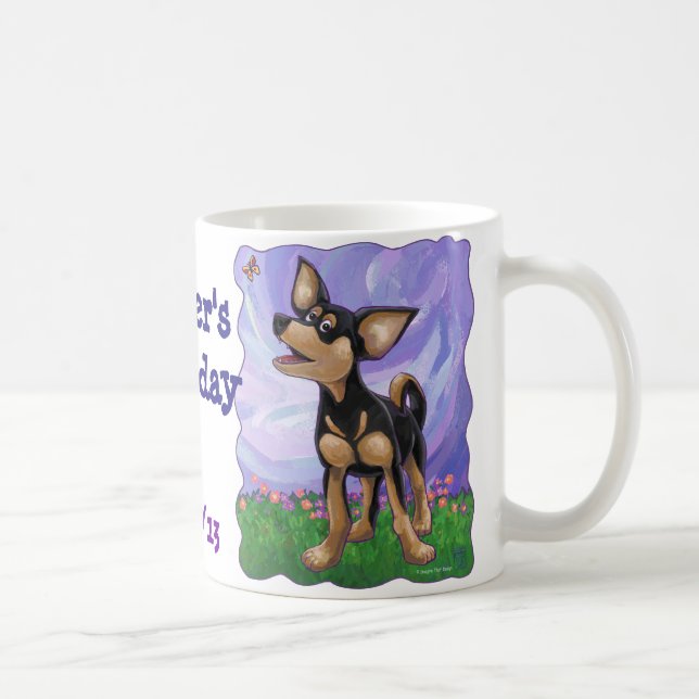 Chihuahua Party Center Coffee Mug (Right)