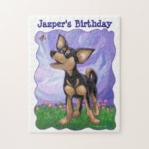 Chihuahua Party Center Jigsaw Puzzle