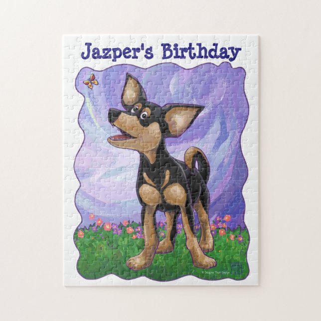 Chihuahua Party Center Jigsaw Puzzle (Vertical)