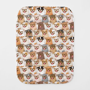 Chihuahua Pattern Baby Burp Cloth