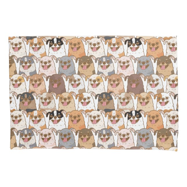 Chihuahua Pattern Pillow Case (Front)