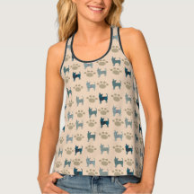 Chihuahua & Paw All Over Tank Top