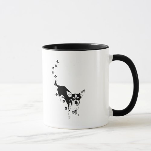 Chihuahua Paw Prints Mug