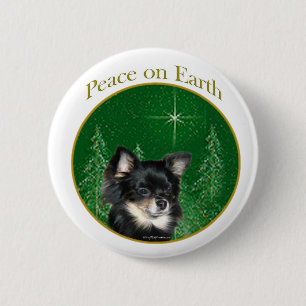Chihuahua Peace Button