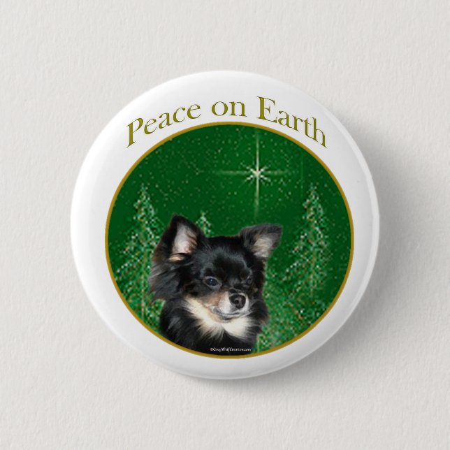 Chihuahua Peace Button (Front)