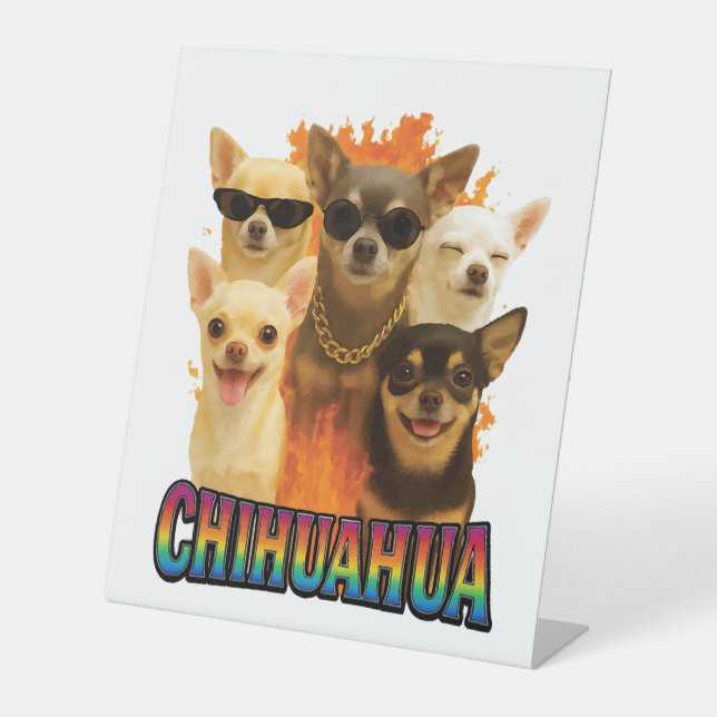 Chihuahua  pedestal sign (Front)