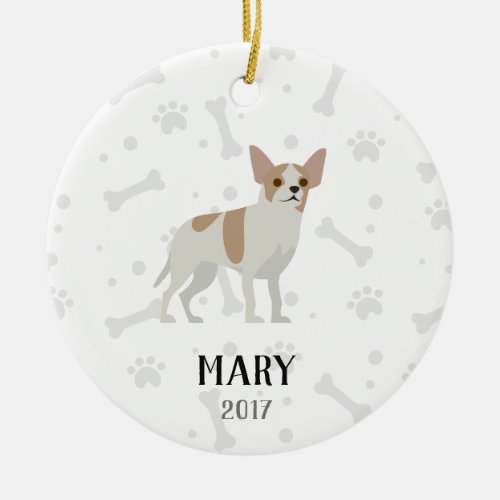 Chihuahua Personalized Christmas Ornament