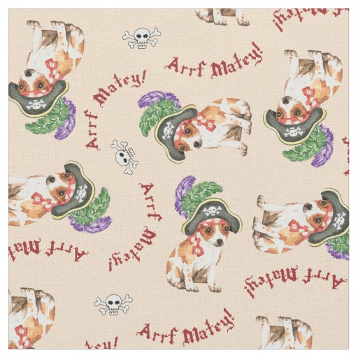 Chihuahua Pirate Fabric