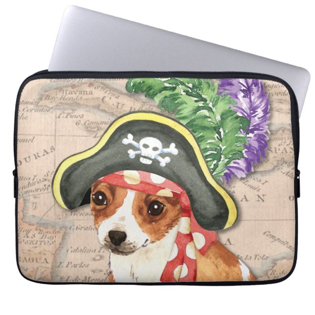 Chihuahua Pirate Laptop Sleeve (Front)