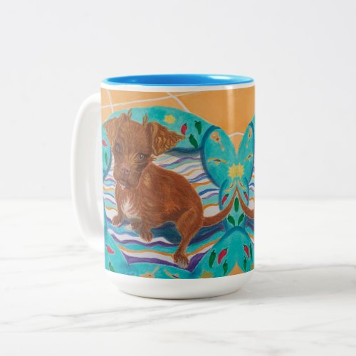 Chihuahua Poodle Mix Two_Tone Coffee Mug