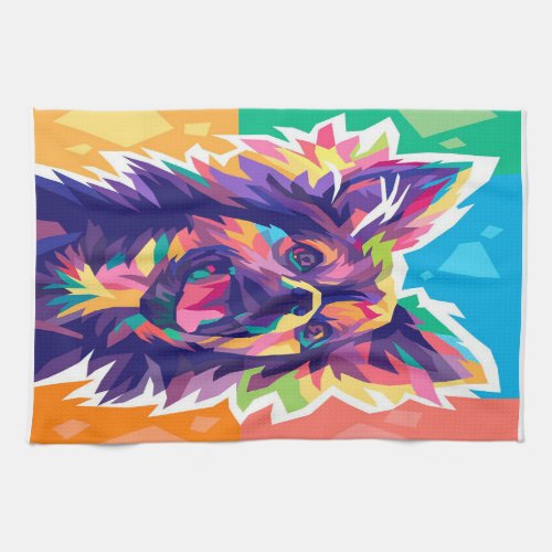 CHIHUAHUA POP ART_Dog Lover Kitchen Towel