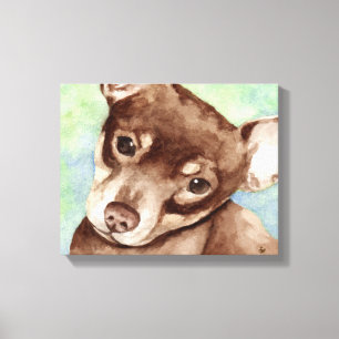Chihuahua Portrait Canvas Print