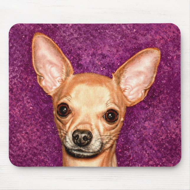 Chihuahua Portrait Mouse Pad (Front)