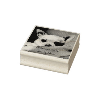 Chihuahua Power personalized Rubber Stamp