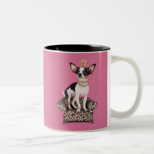 Chihuahua Princess Two_Tone Coffee Mug